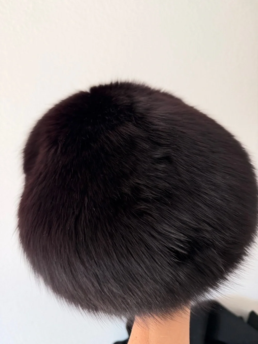 Vintage Black Fur Beret - Picture 6 of 12